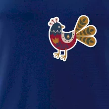 Folklor na prsu slepice