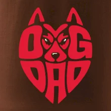 Dog dad nápis v hlavě