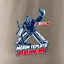 Hokejový teploměr pukem