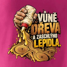 Vůně dřeva a zaschlýho lepidla - kapající lepidlo a letokruhy