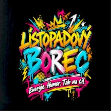 Listopadový borec barevné graffiti a energie