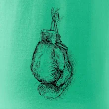 Boxerské rukavice kreslené na výšku