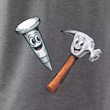 Parové triko - Kladivo a hřebík