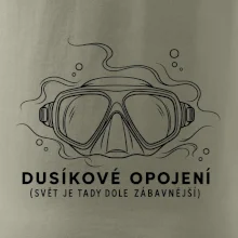 Dusíkové opojení potápěčská maska s vlnícími se linkami