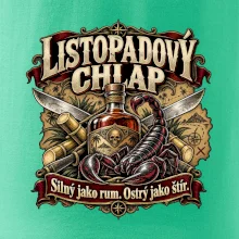 Listopadový chlap rum a ostrý štír