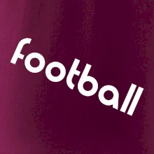 FOOTBALL nápis šikmo