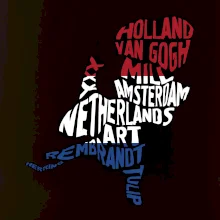 Mapy - názvy měst - Nizozemí