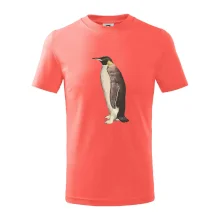 Tučňák kreslený vodovými barvami