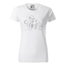 Fitness muž jedním tahem