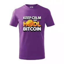 3D nápis Keep Calm and HODL Bitcoin