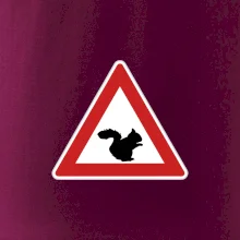 Dopravní značka - Pozor veverka