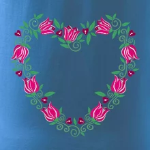 Červené tulipánové srdiečko (Pecka design)