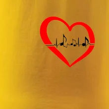 Moje srdce bije pro hudbu - srdce malé Moje srdce bije pro hudbu - srdce malé