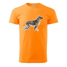 Německý ovčák - hnědý kreslený