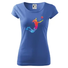 Volejbalistka splash s míčem