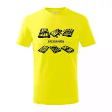 Backgammon černý set