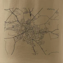 Mapy měst černobílé Klatovy