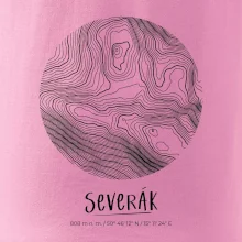 Severák - vrstevnice v kruhu