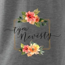 Tým nevěsty čtverec oranžový