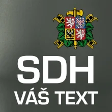 Sbor dobrovolných hasičů - znak bez nápisu + Nápis na zádech