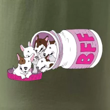 Bullterrier Friends Forever růžové (Pecka design)