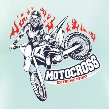 Motocross extreme sport fire