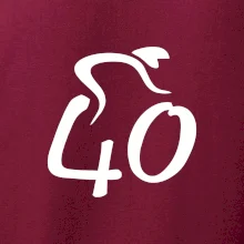 Cyklista slaví čtyřicítku (40)