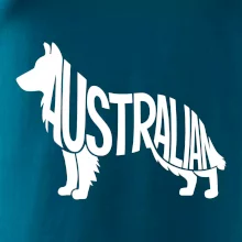 Australský Ovčák - nápis v těle