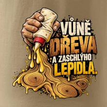 Vůně dřeva a zaschlýho lepidla - kapající lepidlo a letokruhy