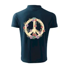 Peace symbol pískový