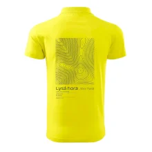 Lysá hora - vrstevnice v obdélníku