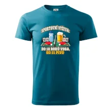Sportovní výživa -  do 10 bodů voda, od 11 pivo