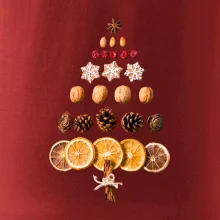 Vánoční stromeček ze sušených plodů