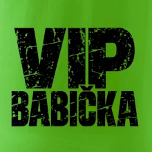 VIP babička černá grunge typografie