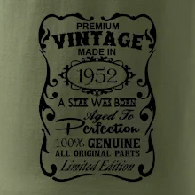 Vintage Etiketa - 1952