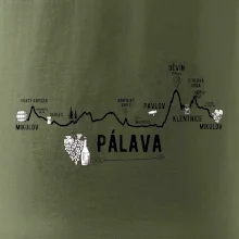 Profil kopců - Kolem Pálavy Profil kopců - Kolem Pálavy