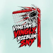 Hokejový střelec vymetá vingly