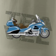 Cestovní motorka Amerika modrá