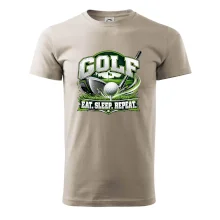 Golfová hůl s míčkem eat sleep repeat