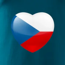 Česká vlajka srdce Česká vlajka srdce