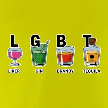 LGBT -  Likér, Gin, Brandy, Tequila