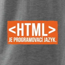 HTML JE PROGRAMOVACÍ JAZYK