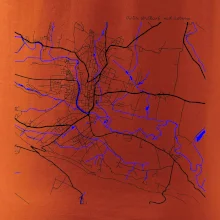Dvůr Králové nad Labem mapa s vodními toky
