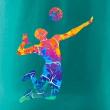 Volejbalista splash s míčem