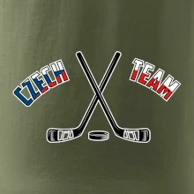 Czech team - hokejky a puk