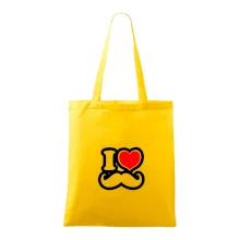 i love mustache - obrys