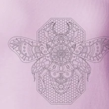 Steampunk včela černobílá