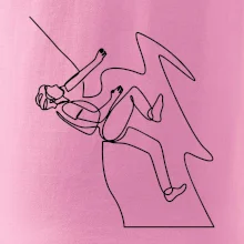 Lezec na skále jedním tahem