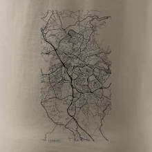 Černobílá mapa Liberec