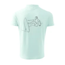 Surfař na vlně jedním tahem